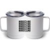 10 oz. White Stainless Steel Coffee Mug Thumbnail