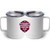 10 oz. White Stainless Steel Coffee Mug Thumbnail