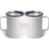 10 oz. White Stainless Steel Coffee Mug Thumbnail