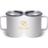 10 oz. White Stainless Steel Coffee Mug Thumbnail