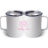 10 oz. White Stainless Steel Coffee Mug Thumbnail