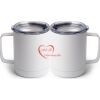 10 oz. White Stainless Steel Coffee Mug Thumbnail