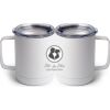 10 oz. White Stainless Steel Coffee Mug Thumbnail