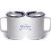 10 oz. White Stainless Steel Coffee Mug Thumbnail