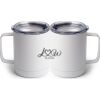 10 oz. White Stainless Steel Coffee Mug Thumbnail