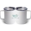 10 oz. White Stainless Steel Coffee Mug Thumbnail