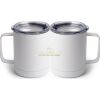 10 oz. White Stainless Steel Coffee Mug Thumbnail