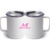 10 oz. White Stainless Steel Coffee Mug Thumbnail