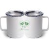 10 oz. White Stainless Steel Coffee Mug Thumbnail