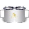 10 oz. White Stainless Steel Coffee Mug Thumbnail