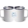 10 oz. White Stainless Steel Coffee Mug Thumbnail