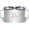 10 oz. White Stainless Steel Coffee Mug Thumbnail