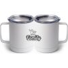 10 oz. White Stainless Steel Coffee Mug Thumbnail