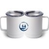 10 oz. White Stainless Steel Coffee Mug Thumbnail