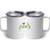 10 oz. White Stainless Steel Coffee Mug Thumbnail