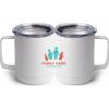 10 oz. White Stainless Steel Coffee Mug Thumbnail