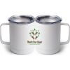 10 oz. White Stainless Steel Coffee Mug Thumbnail