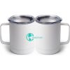 10 oz. White Stainless Steel Coffee Mug Thumbnail