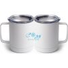 10 oz. White Stainless Steel Coffee Mug Thumbnail
