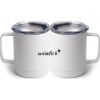 10 oz. White Stainless Steel Coffee Mug Thumbnail
