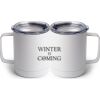 10 oz. White Stainless Steel Coffee Mug Thumbnail