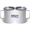 10 oz. White Stainless Steel Coffee Mug Thumbnail