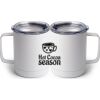 10 oz. White Stainless Steel Coffee Mug Thumbnail