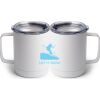 10 oz. White Stainless Steel Coffee Mug Thumbnail