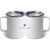 10 oz. White Stainless Steel Coffee Mug Thumbnail