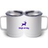 10 oz. White Stainless Steel Coffee Mug Thumbnail