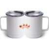 10 oz. White Stainless Steel Coffee Mug Thumbnail