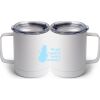10 oz. White Stainless Steel Coffee Mug Thumbnail