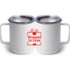 10 oz. White Stainless Steel Coffee Mug Thumbnail