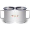 10 oz. White Stainless Steel Coffee Mug Thumbnail