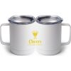 10 oz. White Stainless Steel Coffee Mug Thumbnail