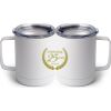 10 oz. White Stainless Steel Coffee Mug Thumbnail
