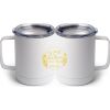 10 oz. White Stainless Steel Coffee Mug Thumbnail