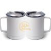 10 oz. White Stainless Steel Coffee Mug Thumbnail