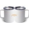 10 oz. White Stainless Steel Coffee Mug Thumbnail