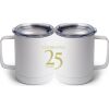 10 oz. White Stainless Steel Coffee Mug Thumbnail
