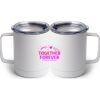 10 oz. White Stainless Steel Coffee Mug Thumbnail