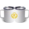 10 oz. White Stainless Steel Coffee Mug Thumbnail