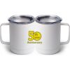 10 oz. White Stainless Steel Coffee Mug Thumbnail