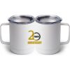 10 oz. White Stainless Steel Coffee Mug Thumbnail