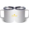 10 oz. White Stainless Steel Coffee Mug Thumbnail