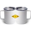 10 oz. White Stainless Steel Coffee Mug Thumbnail