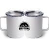 10 oz. White Stainless Steel Coffee Mug Thumbnail