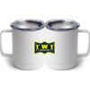 10 oz. White Stainless Steel Coffee Mug Thumbnail