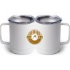 10 oz. White Stainless Steel Coffee Mug Thumbnail