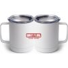 10 oz. White Stainless Steel Coffee Mug Thumbnail